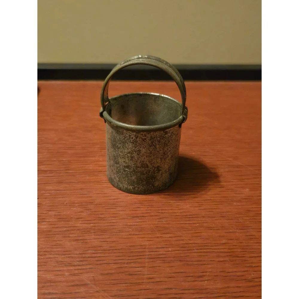 Vintage Primitive Tin Biscuit Cutter Rustic Farmhouse Kitchen Tool with Handle